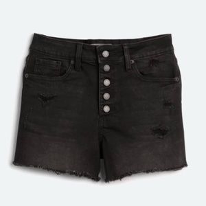 Fray Hem High Rise Short